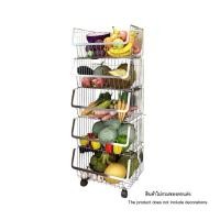 ราคา [PRE-ORDER] ชั้นวางของ 5 ชั้น วัสดุสแตนเลส304 มีล้อ PROMA-RACK001-05-S304 (888126000464)