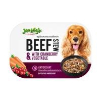 ราคา อาหารเปียกสุนัข JERHIGH BEEF STEW WITH CRANBERRY AND VEGETABLE 200 ก. (1200258)