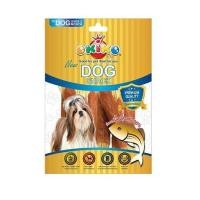 ราคา ขนมสุนัข OKIKO ปลาแซลมอนพันปลาเส้น 225 ก. (1203535)