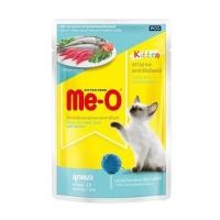 ราคา อาหารเปียกแมว ME-O KITTEN ปลาทูน่าและปลาซาร์ดีน 80 ก. (1213190)