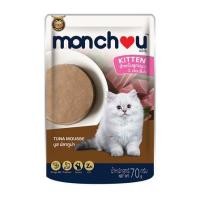 ราคา อาหารเปียกแมว MONCHOU มูส ทูน่า 70 ก. (1222457)