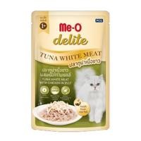 ราคา อาหารเปียกแมว ME-O DELITE ปลาทูน่าเนื้อขาวผสมเนื้อไก่ในเจลลี่ 70 ก. (1229504)