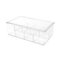 ราคา กล่องเก็บสายชาร์จฝาเปิด STACKO 28.2x17.1x9.4 ซม. สีใส (1235070)