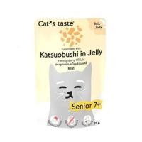 ราคา อาหารเปียกแมว CATS TASTE SENIOR TUNA TOPPING KATSUOBUSHI IN JELLY 70 ก. (1241654)