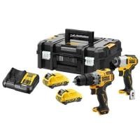 ราคา ชุดสว่านและไขควงกระแทกไร้สาย (พร้อมแบตเตอรี่) DEWALT DCK2111L2T-B1 12 โวลต์ (1253055)