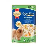 ราคา อาหารเปียกสุนัข SMARTHEART CHICKEN MEAT WITH VEGETABLES IN JELLY 80 ก. (1260490)