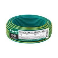 ราคา สายไฟ THW IEC01 RANZZ 1x10 ตร.มม. 30 ม. สีเขียว/เหลือง (1287573)