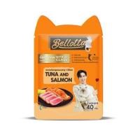 ราคา อาหารเปียกแมว BELLOTTA MINI POUCH TUNA AND SALMON 40 ก. (1287947)