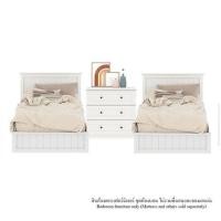 KONCEPT ชุดห้องนอน 3.5 ฟุต พร้อมตู้บานเปิด 134 ซม. รุ่น MONETA