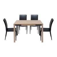 ราคา ชุดโต๊ะทานข้าว 4 ที่นั่ง SB FURNITURE COUPE/ALADIN สีไม้ธรรมชาติ (1224338)