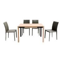 ราคา ชุดโต๊ะทานข้าว 4 ที่นั่ง SB FURNITURE COUPE สีไม้อ่อน (1224372)