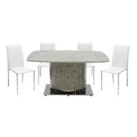 ราคา ชุดโต๊ะทานข้าว 4 ที่นั่ง SB FURNITURE AIMON/YINTA สีขาว (1224374)