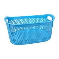 ราคา ตะกร้าผ้าเหลี่ยมเตี้ย SN 995 สีฟ้า (1135020)