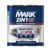 ราคา สีเคลือบกันสนิม CAPTAIN MARK 2 IN 1 MG200 สีแดง เงา 1/4 แกลลอน (1276911)
