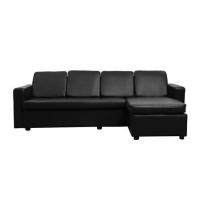 ราคา โซฟาเข้ามุม 4 ที่นั่ง FURDINI RALPHS สีดำ (1284592)