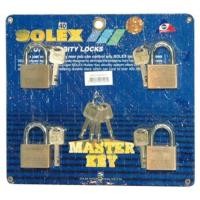ราคา กุญแจมาสเตอร์คีย์ SOLEX 4:1/40 40 มม. แพ็ก 4 ชิ้น (86115)