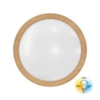 ราคา ไฟเพดาน LED SYLVANIA OVALO LOFT CCT 14 นิ้ว 36 วัตต์ DAYLIGHT/COOL WHITE/WARM WHITE สีขาว/น้ำตาล (1238967)