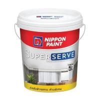 ราคา สีน้ำทาภายนอก ชนิดกึ่งเงา NIPPON PAINT SUPERSERVE BASE A 5 แกลลอน (1296192)