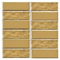 ราคา โมเสคแก้ว 30x30 ซม. GLASCERA ซับเวย์ โกลด์ (1230566)