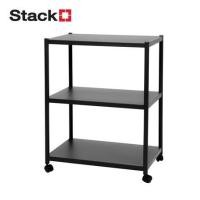 ราคา ชั้นวางของ 3 ชั้น STACKO BRISK 60X40X80 ซม. สีดำ (1280931)