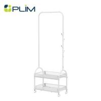 ราคา ราวแขวนผ้ามีล้อพร้อมชั้นวางของ 2 ชั้น PLIM POLAR 60 ซม. สีขาว (1291512)
