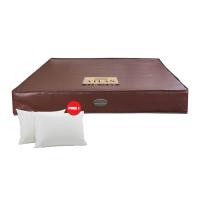 ราคา ที่นอน 3.5 ฟุต BEDISUPREME รุ่น ATLAN หนา 4 นิ้ว หนังPVC สีน้ำตาล (888120800180)