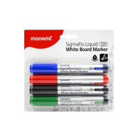 ราคา ปากกาไวท์บอร์ด MONAMI ซิกม่าโฟวล์ 220 ชุด 4 สี (888139800322)
