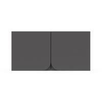 ราคา ตู้แขวนคู่ KITZCHO CURVE 80x40 ซม. สี GREY GRAPHITE (1281698)