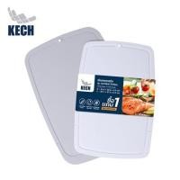 ราคา เขียงพลาสติก KECH สีเทา/ขาว (แพ็ก 1 แถม 1) (1291490)