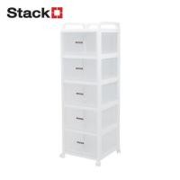 ราคา ชั้นลิ้นชัก 5 ชั้น STACKO AUGA 41x40x127 ซม. สีขาว (1293415)