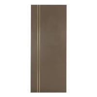 ราคา ประตูภายในเมลามีน AZLE ร่องอะลูมิเนียม 80X200 ซม. สีโอ๊ค ไม่เจาะลูกบิด (1266238)