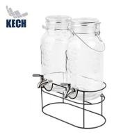 ราคา ขวดโหลแก้วมีก๊อกฝาสปริง KECH 3.8 ลิตร (2 ชิ้น/ชุด) (1282778)