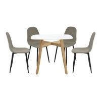 ราคา ชุดโต๊ะทานข้าว 4 ที่นั่ง SB FURNITURE JANORA&LALADA 59062992 สีขาว (1298808)