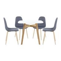 ราคา ชุดโต๊ะทานข้าว 4 ที่นั่ง SB FURNITURE JANORA-A80&LASTA 59062987 สีขาว (1298822)