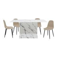 ราคา ชุดโต๊ะทานข้าว 4 ที่นั่ง SB FURNITURE BORIM120&LALADA 59062957 สีขาว (1298846)