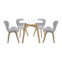 ราคา ชุดโต๊ะทานข้าว 4 ที่นั่ง SB FURNITURE JANORA-A80&YEARLING 59062988 สีขาว (1298851)