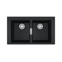 ราคา ซิงค์ฝัง 2 หลุม FRANKE S2D 620 BLACK สีดำ (1299992)