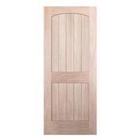 ราคา ประตูไม้เนื้อแข็ง N999 NARA-08 90X200 ซม. สีธรรมชาติ ไม่เจาะลูกบิด (1282041)