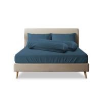 ราคา ชุดผ้าปูที่นอน 3.5 ฟุต 4 ชิ้น SLEEPHAPPY รุ่น Cloud soft bed sheet Set C (รวมผ้านวม) สีน้ำเงิน (888109800156)
