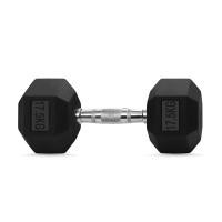 ราคา ดัมเบลยางเหลี่ยม HOMEFITTOOLS 17.5 KG 1 คู่ (888139600431)