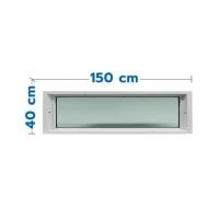 ราคา ช่องแสงหน้าต่าง UPVC HOFFEN 150x40 ซม. สีขาว (1080817)