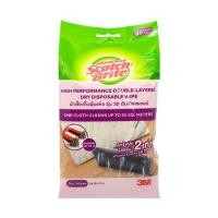 ราคา ผ้าเช็ดเก็บฝุ่นแห้ง SCOTCH-BRITE 3D ดับเบิลเลเยอร์ (แพ็ก 20 แผ่น) (1299209)
