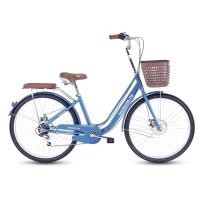 ราคา จักรยานแม่บ้าน TIGER รุ่น SHIBUYA-7S สีน้ำเงิน ล้อ 26 นิ้ว (888109200056)