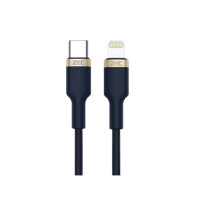 ราคา สายชาร์จเร็วไนลอนถัก ZTEC รุ่น ZL412 USB-C to Lightning ยาว 2 เมตร สีน้ำเงิน (รองรับเทคโนโลยี PD) (888143700015)