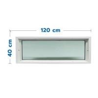 ราคา ช่องแสงหน้าต่างUPVC HOFFEN 120x40 ซม. สีขาว (1067820)
