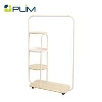 ราคา ราวแขวนผ้าพร้อมชั้นวางของ 3 ชั้น PLIM COMO 100 ซม. สีครีม (1295725)