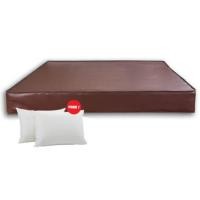 ราคา ที่นอนยางPE 3.5 ฟุต BEDIUPREME หุ้มหนังPVC สีน้ำตาล รุ่น VANEST หนา 6 นิ้ว (888120800307)