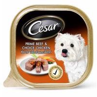 ราคา อาหารเปียกสุนัข CESAR DOG PRIME BEEF & CHOICE CHICKEN 100 ก. (1203073)