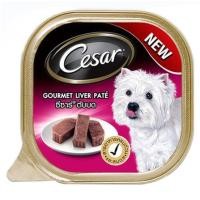 ราคา อาหารเปียกสุนัข CESAR GOURMET LIVER PATE 100 ก. (1203091)