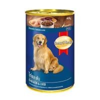 ราคา อาหารเปียกสุนัข SMARTHEART CHICKEN AND LIVER 400 ก. (1203187)